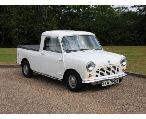 1980 Austin Morris Mini 998 Pick-UpMake: Austin Model: Morris Mini Pick-upYear: 1980Mileage: 9000VIN: XLU10000702696Configura