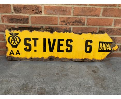Original Enamel AA St Ives Double Sided Road SignMake: Contact AuctioneerModel: Contact AuctioneerYear: 0Mileage: 0VIN: Conta