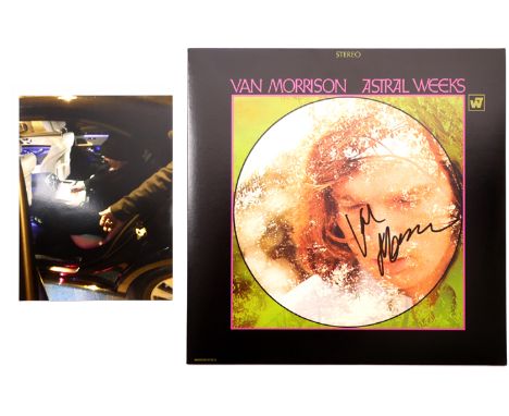Van Morrison, Astral Weeks signed. Signed after the 2016 IFTA awards, with photo of Van signing. 