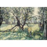 Frederick O'Neill Gallagher (fl.1906-1917) CHERRY BLOSSOMS oil on canvas signed and dated lower