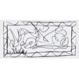 Markey Robinson (1918-1999) SKETCHES (A PAIR) ink; (2) both signed Family of the artist 1¾ x 3¾