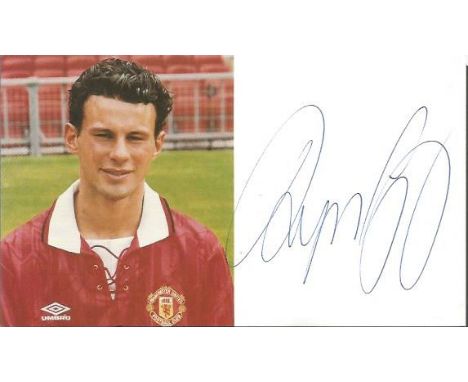 Ryan Giggs signed 6 x 3 colour portrait Man Utd photo Good condition. All signed items come with Certificate of Authenticity.