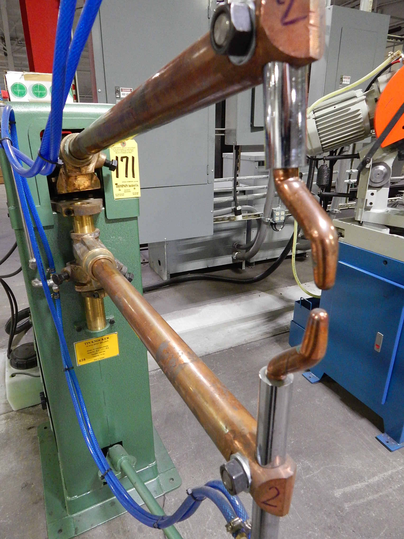 Tin Knocker Model TK1524 Spot Welder, s/n 031702, 15 KVA, 16 Gage