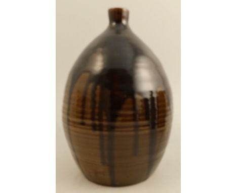 Tom Lochhead, Kircudbright pottery lamp base, 1960s, impressed marks to base, height 10ins