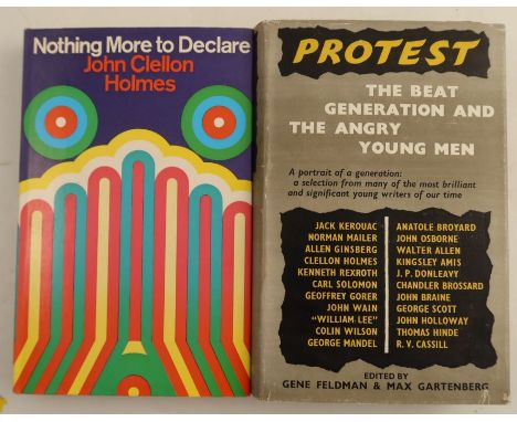 "Nothing More to Declare" by John Clellon Holmes, Andre Deutsch, 1968 first edition; "Protest" edited by Gene Feldman and Max