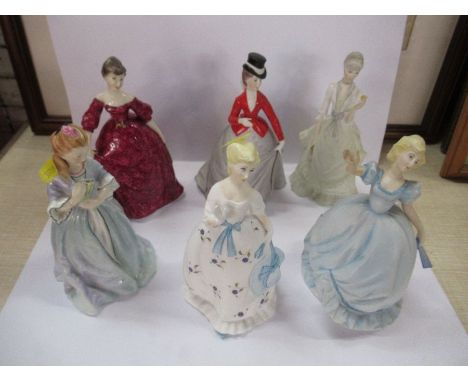 A collection of Royal Worcester models, ladies etc