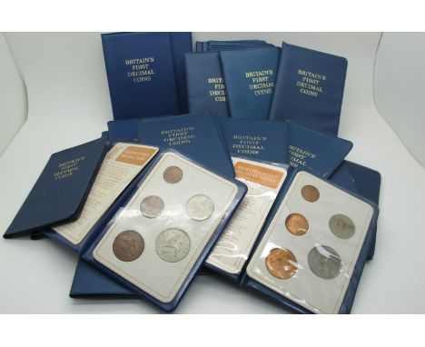 Thirty Complete 1971 Britain's First Decimal Coin Sets, (510994).