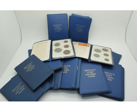 Thirty Complete 1971 Britain's First Decimal Coin Sets, (511346).