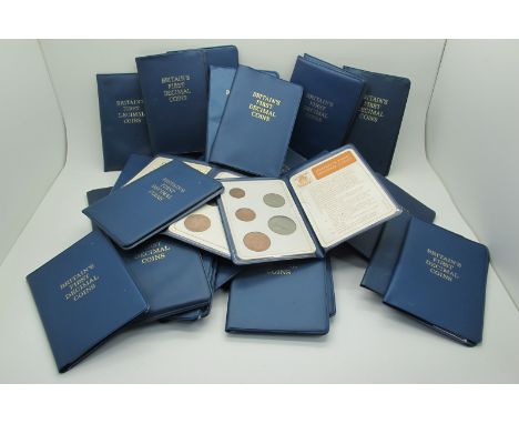 Forty Six Complete 1971 Britain's First Decimal Coin Sets, (510999).