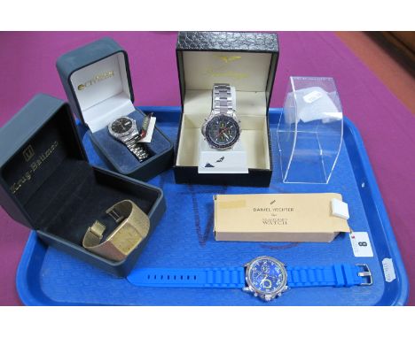 Sekonda World Timer Gent's Wristwatch, the signed dial with centre seconds, digital displays and subsidiary seconds, the case