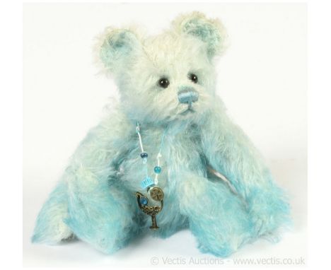 Charlie Bears Ice Cube Isabelle Minimo Cocktail Collection teddy bear, designed by Isabelle Lee, LE 2000, pale blue mohair, w