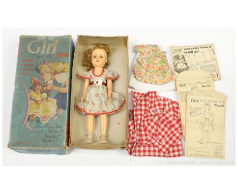 Palitoy "Girl" doll, this doll is a special that was made in conjunction with "Girl Magazine" and included a complete pattern