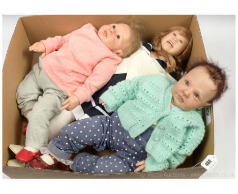 Ashton Drake Galleries Julie Fisher large vinyl and soft body doll, light brown hair, poseable limbs, Good, 30"/76cm. Reborn 