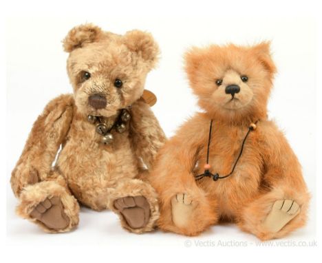 Charlie Bears pair of teddy bears: (1) Charlie Bears Ellie teddy bear, CB194528, 2009-2013, LE 2284, designed by Isabelle Lee