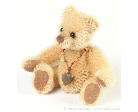 Charlie Bears Arthur Crown miniature teddy bear keyring, 2012 Great British Bear Trail Special Signing Event Bear, CBKR125243