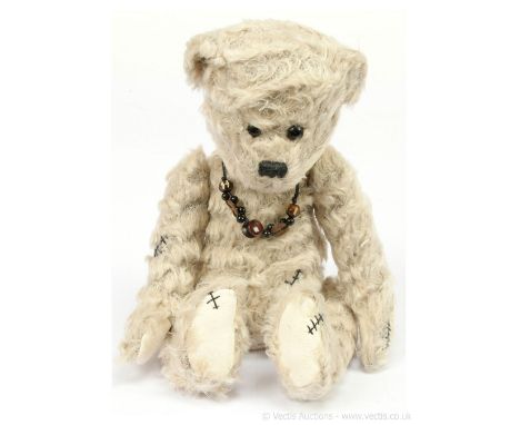 Charlie Bears Ethan teddy bear, CB35140, 2006, LE 190/300, designed by Isabelle Lee and Charlie, grey plush, wobble jointed, 