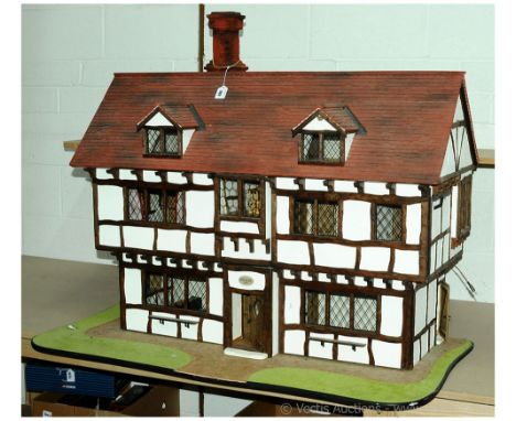 A House for a Home The Ultimate Dolls House built by Clive Addis, "The Elms" 1542, wooden 1/12 scale Tudor dolls house No.61,