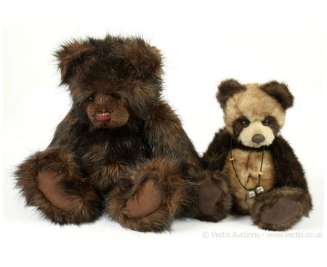 Charlie Bears pair: (1) Charlie Bears Anniversary Edward teddy bear, from the Once Upon A Time 5th Anniversary Collection, CB