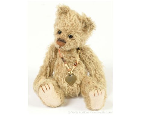 Charlie Bears Titch teddy bear, Isabelle Minimo collection, designed by Isabelle Lee, LE 2000, light brown sparse mohair, Exc