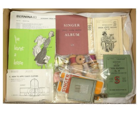 Collection of vintage / antique Singer sewing machine booklets, etc: Instructions for Using Singer Sewing Machines No 99 book