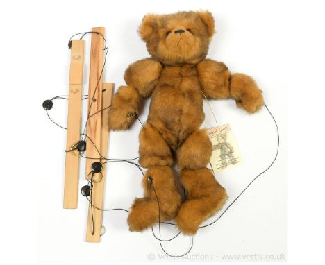 Charlie Bears Jonty marionette puppet teddy bear, CB 173750, 2007-2009, LE 182/600, co-designed by Heather Lyell and Charlie,