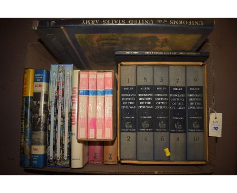 Vols. 1, 3, 5, 7 and 9 Miller Photographic History Of The Civil War, by Thomas Yoseloff; Uniforms Of The United States Army, 