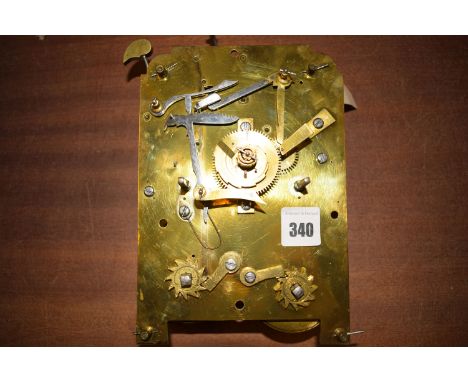 A late 18th/19th Century twin fusee bracket clock movement with striking mechanism.