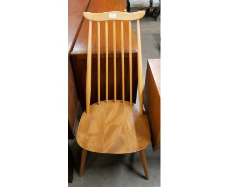 An Ercol Blonde elm and beech Goldsmith chair 