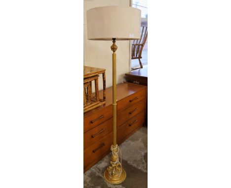 An Italian style brass standard lamp 