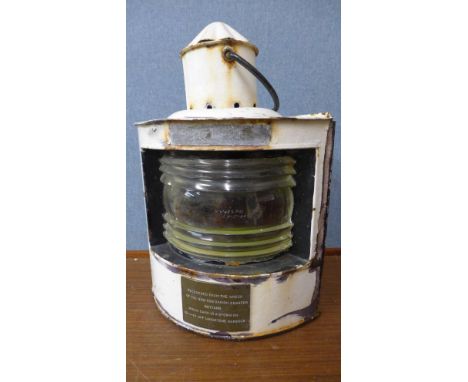 A ship's lamp 