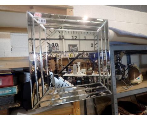 Faversham mirror clock. Not available for in-house P&amp;P 