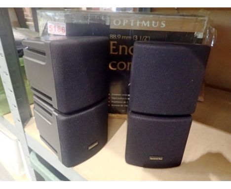 Optimus XTS-10, new old stock, swivel surround sound speakers, wall or shelf mount, 30W RMS. Not available for in-house P&amp