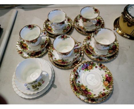Mixed Royal Albert Old Country Roses, first and seconds quality. Not available for in-house P&amp;P 