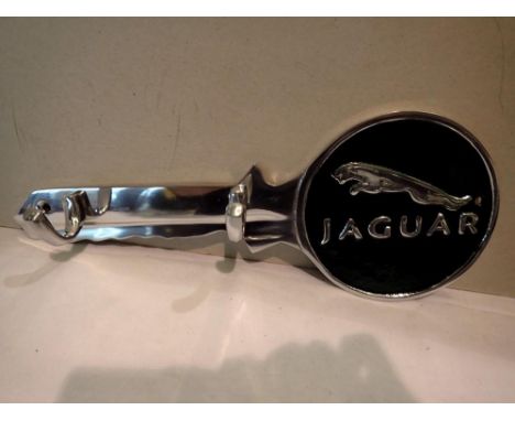 Aluminium Jaguar key hook, W: 30 cm. UK P&amp;P Group 1 (£16+VAT for the first lot and £2+VAT for subsequent lots) 