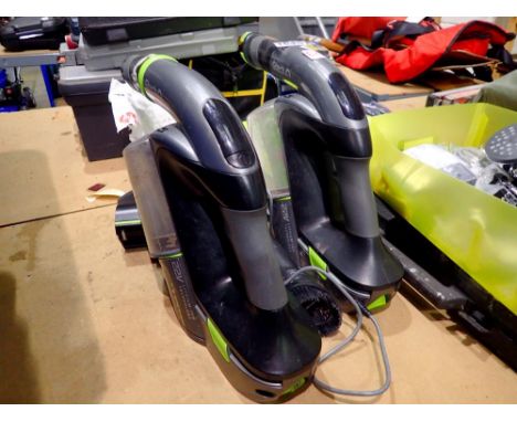 GTech 22V handheld vacuum cleaner with charger, untested. All electrical items in this lot have been PAT tested for safety an