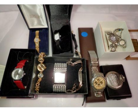 Mixed ladies and gents wristwatches. UK P&amp;P Group 1 (£16+VAT for the first lot and £2+VAT for subsequent lots) 
