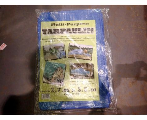 New unused 2.7 x 3.5m tarpaulin. UK P&amp;P Group 1 (£16+VAT for the first lot and £2+VAT for subsequent lots) 