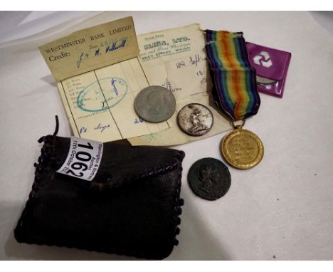 WWI medal named to SPR J. Mercer Royal Engineers, coronation token and an RAF token etc. UK P&amp;P Group 1 (£16+VAT for the 