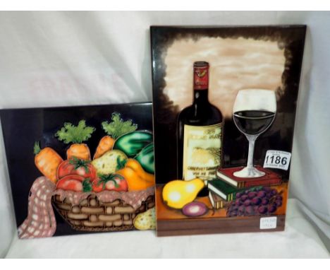 Two ceramic tiles 30 x 20 cm. Not available for in-house P&amp;P 