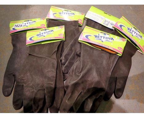 Six pairs of new unused Bettina tough gloves. UK P&amp;P Group 1 (£16+VAT for the first lot and £2+VAT for subsequent lots) 
