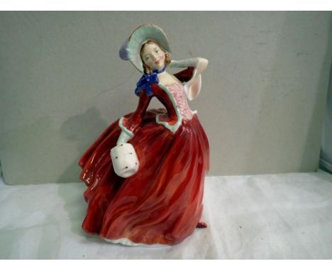 Royal Doulton figurine, 'Autumn Breezes', HN1934, H: 21 cm. UK P&amp;P Group 2 (£20+VAT for the first lot and £4+VAT for subs