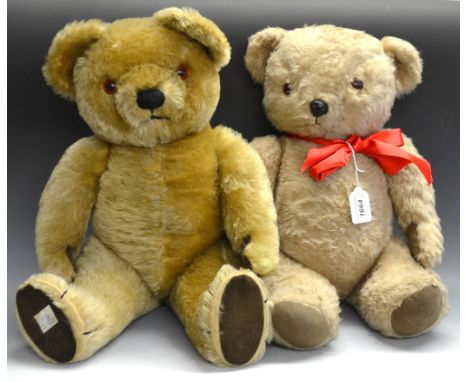 A Chad Valley bear; another, 1970s (2) 