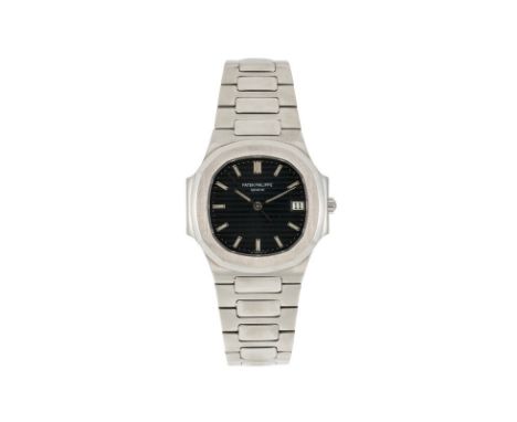 Patek Philippe, Nautilus, montre-bracelet en acierSignée Patek Philippe, réf. 3900/001, n°mouvement 1555302, n°boîte 2876013,