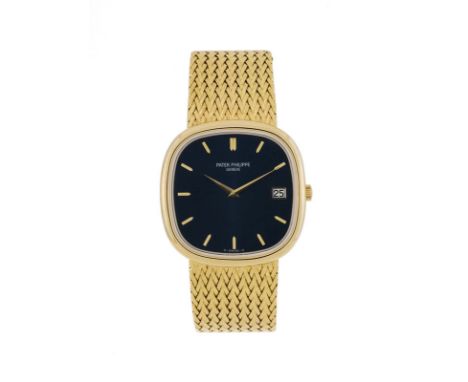 Patek Philippe, montre-bracelet en or 750 indiquant la date ,, Signée Patek Philippe, réf. 3604/2, n°mouvement 1.301.678, n°b
