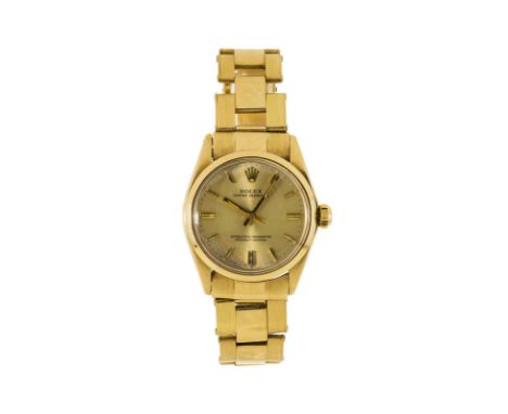 Rolex, Oyster Perpetual, Superlative Chronometer Officially certified, montre-bracelet en or 750 ,, Signée Rolex réf.6548, n°