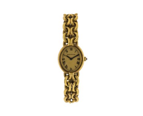 Jaeger-LeCoultre, montre-bracelet en or 750 texturé façon cordage, Signée Jaeger-LeCoultre, réf. 507, n° mouvement 2057635, n