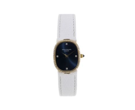 Patek Philippe, Ellipse, montre en or 750 sertie de diamants, Signée Patek Philippe, réf. 4382, n°mouvement 12793005, n° boît