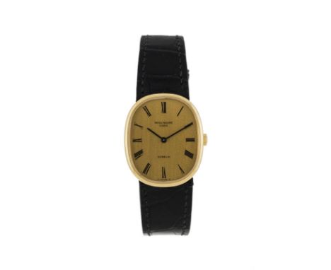 Patek Philippe pour Gübelin, Ellipse, montre en or 750, Signée Patek Philippe, réf. 3648, n°mouvement 1222467, n°boîte 534915