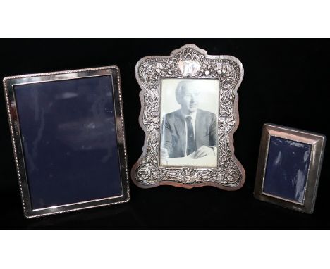 3 Silver Frames; To Include F.J.Hall 1904 Birmingham Hallmarked Frame, Carrs 2006 Sheffield Hallmarked Frame and Carrs 2000 S