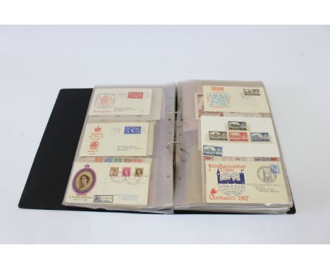 An album of first day covers and commemorative issues, George V to Queen Elizabeth II, approximately 100 and a few mounted st